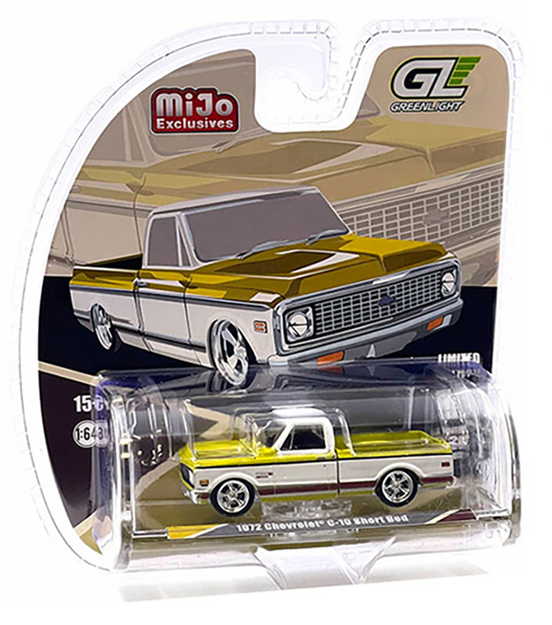 GREENLIGHT HOBBY EXCLUSIVE 1972 CHEVY C-10 SHORT BED ORANGE / FREE USA SHIPPING*