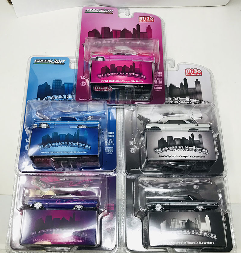 GREENLIGHT MIJO EXCLUSIVE LOWRIDER SET OF 5  / FREE USA SHIPPING*