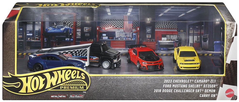 HOT WHEELS 2027 COLLECTOR DIORAMA SET 2 - MODERN US MUSCLE / FREE USA SHIPPING*