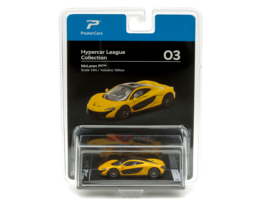 POSTERCARS 1/64 McLAREN P1 VOLCANO YELLOW / *FREE SHIPPING