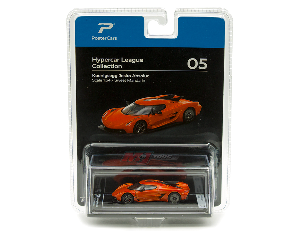 POSTERCARS 1/64 KOENIGSEGG JESKO ABSOLUT ORANGE / *FREE SHIPPING