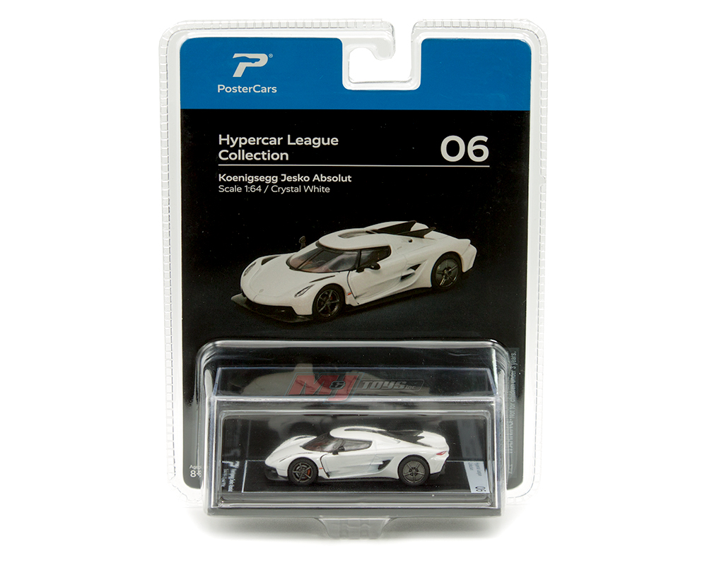POSTERCARS 1/64 KOENIGSEGG JESKO ABSOLUT WHITE / *FREE SHIPPING