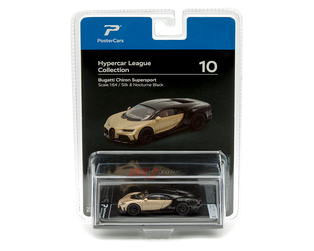 POSTERCARS 1/64 BUGATTI CHIRON SUPERSPORT SILK / BLACK / *FREE SHIPPING
