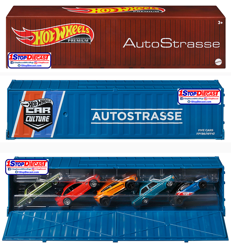 HOT WHEELS 2022 CAR CULTURE AUTOSTRASSE CONTAINER BUNDLE  /  FACTORY SEALED SET / FREE USA SHIPPING*