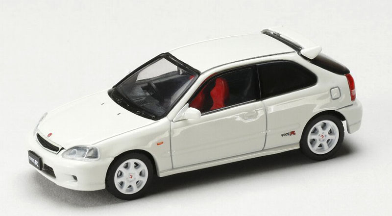 HOBBY JAPAN 1/64 HONDA CIVIC TYPE-R EK9 JDM CHAMPIONSHIP WHITE STOCK HOOD / *FREE SHIPPING