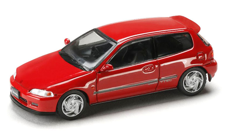 HOBBY JAPAN 1/64 HONDA CIVIC EG6 JDM MILANO RED STOCK HOOD / *FREE SHIPPING