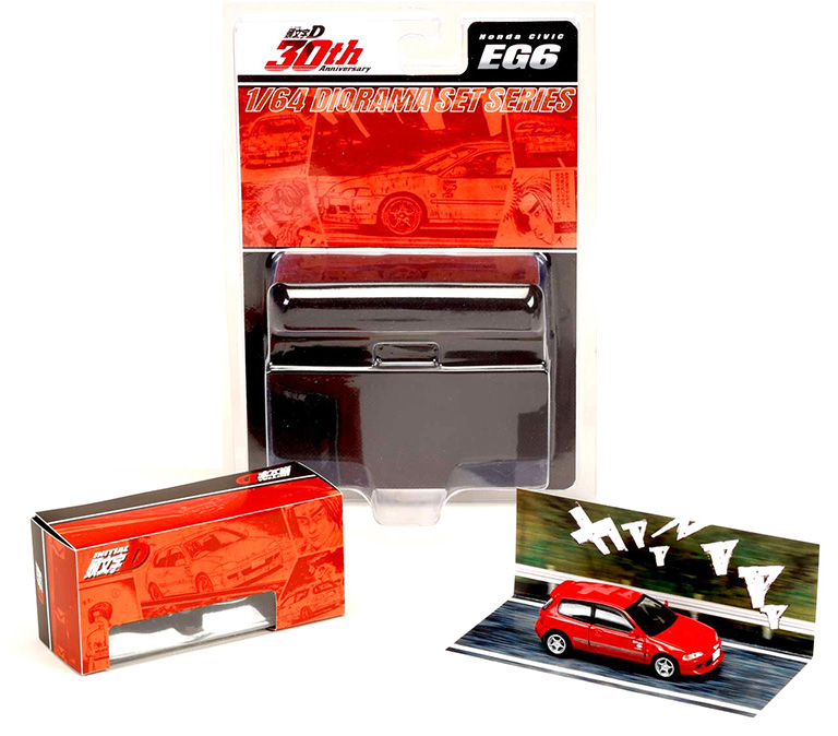 HOBBY JAPAN 1/64 INITIAL D HONDA CIVIC EG6 RED   / *FREE SHIPPING