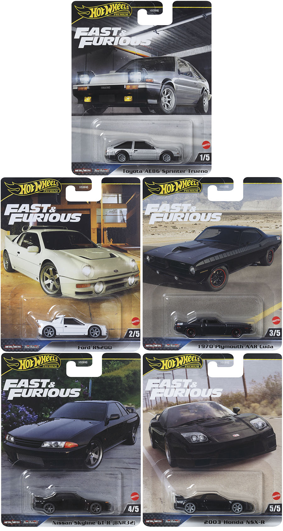 HOT WHEELS 2024 FAST FURIOUS RELEASE E FACTORY SEALED CASE OF
