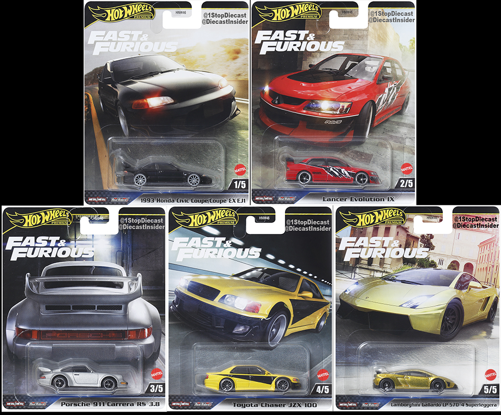 HOT WHEELS 2025 FAST & FURIOUS RELEASE M /  FACTORY SEALED CASE OF 10 / FREE USA SHIPPING*