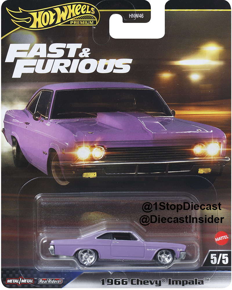 HOT WHEELS FAST & FURIOUS 1966 IMPALA SPORT COUPE SOLID PACK OF 10 CARS / *FREE USA SHIPPING