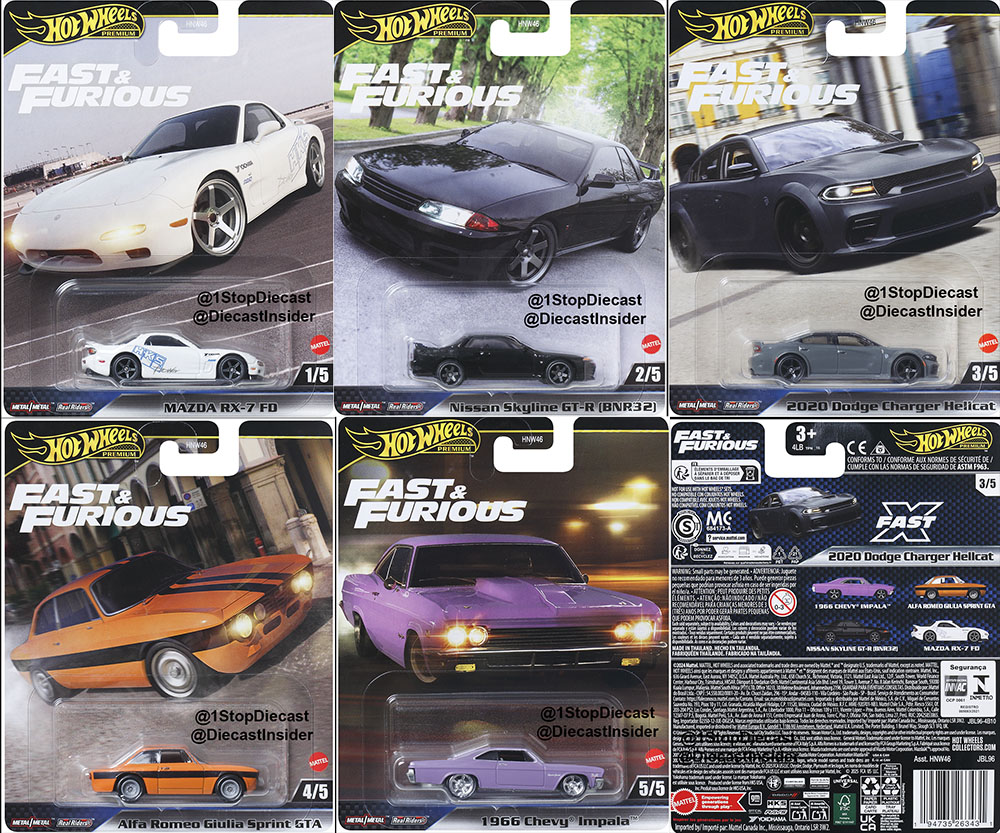 HOT WHEELS 2025 FAST & FURIOUS RELEASE K /  FACTORY SEALED CASE OF 10 / FREE USA SHIPPING*
