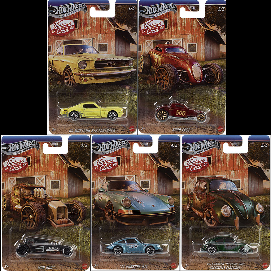 HOT WHEELS 2025 VINTAGE CLUB BASIC RELEASE H CASE OF 10 / FREE USA SHIPPING*