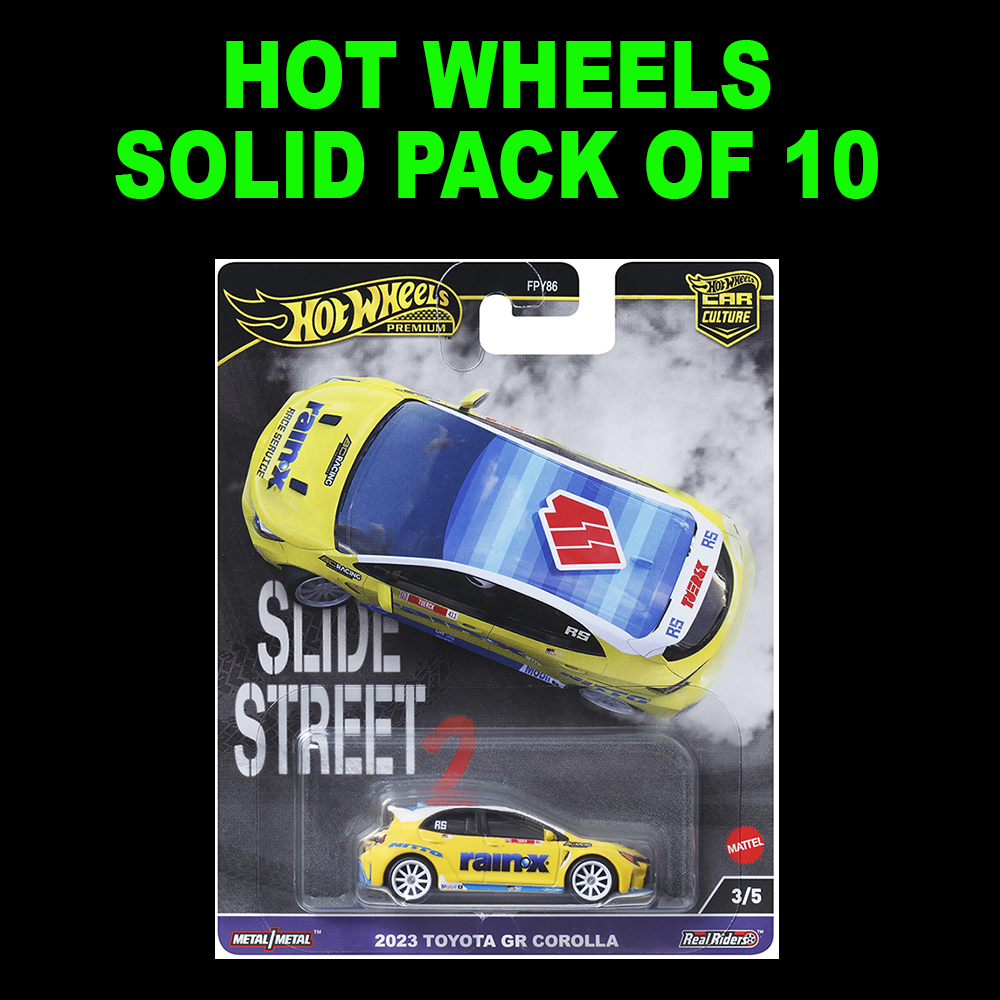 HOT WHEELS 2024 CAR CULTURE TOYOTA COROLLA GR / SOLID PACK OF 10 CARS / FREE USA SHIPPING*