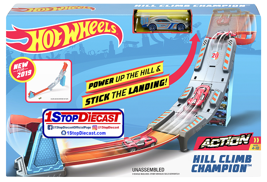 HOT WHEELS ACTION HILL CLIMB CHAMPION TRACKSET  / CASE OF 3 / FREE USA SHIPPING*