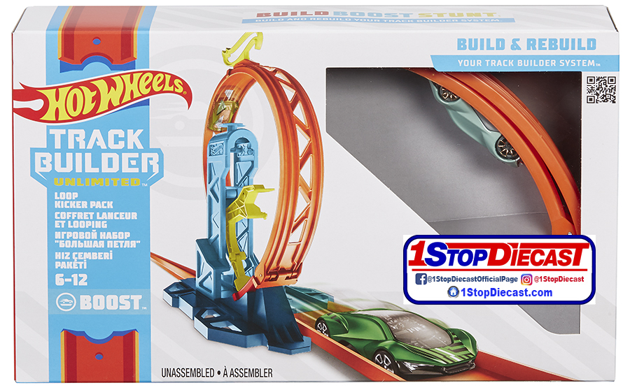 HOT WHEELS TRACK BUILDER LOOP KICKER PACK   / CASE OF 4 / FREE USA SHIPPING*