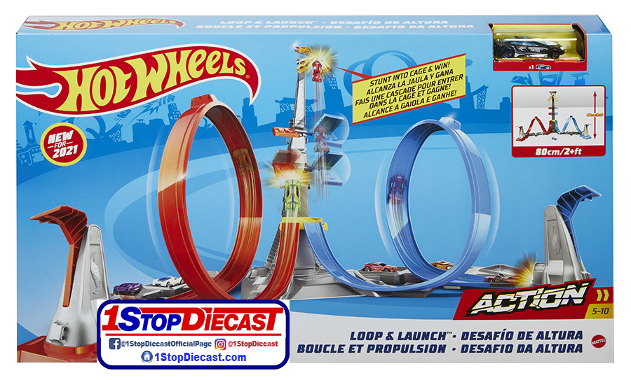HOT WHEELS ACTION LOOP N LAUNCH CASE OF 4 FREE USA SHIPPING