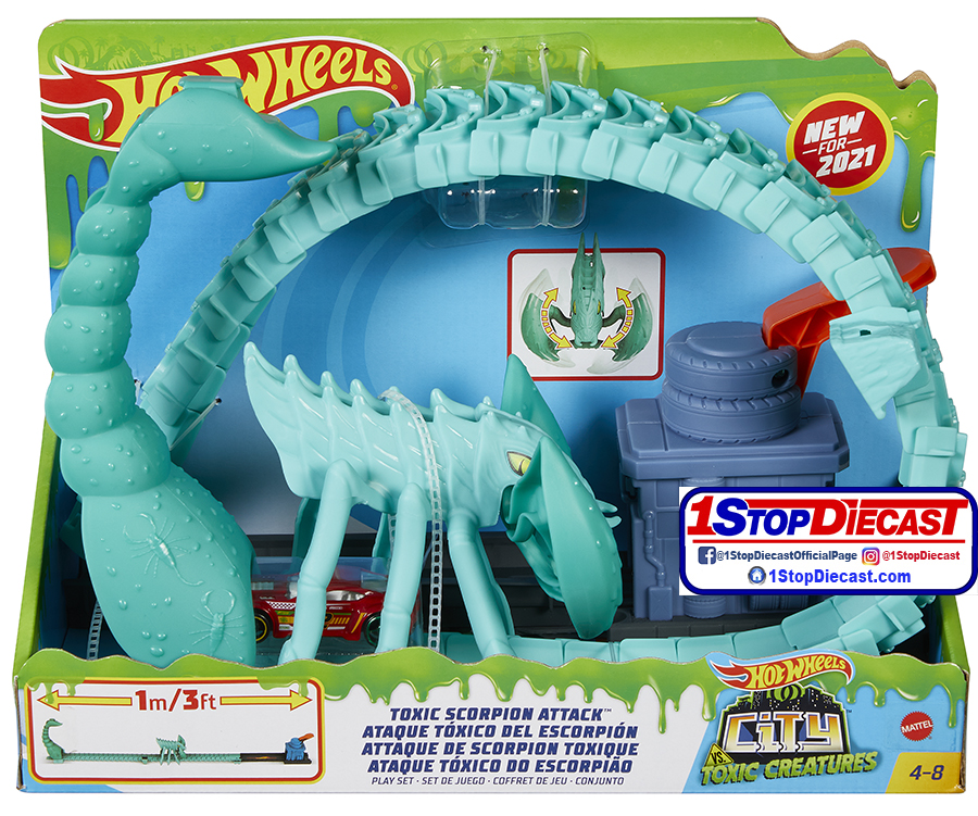 HOT WHEELS CITY NEMESIS TOXIC SCORPION ATTACK / CASE OF 2 / FREE USA SHIPPING*