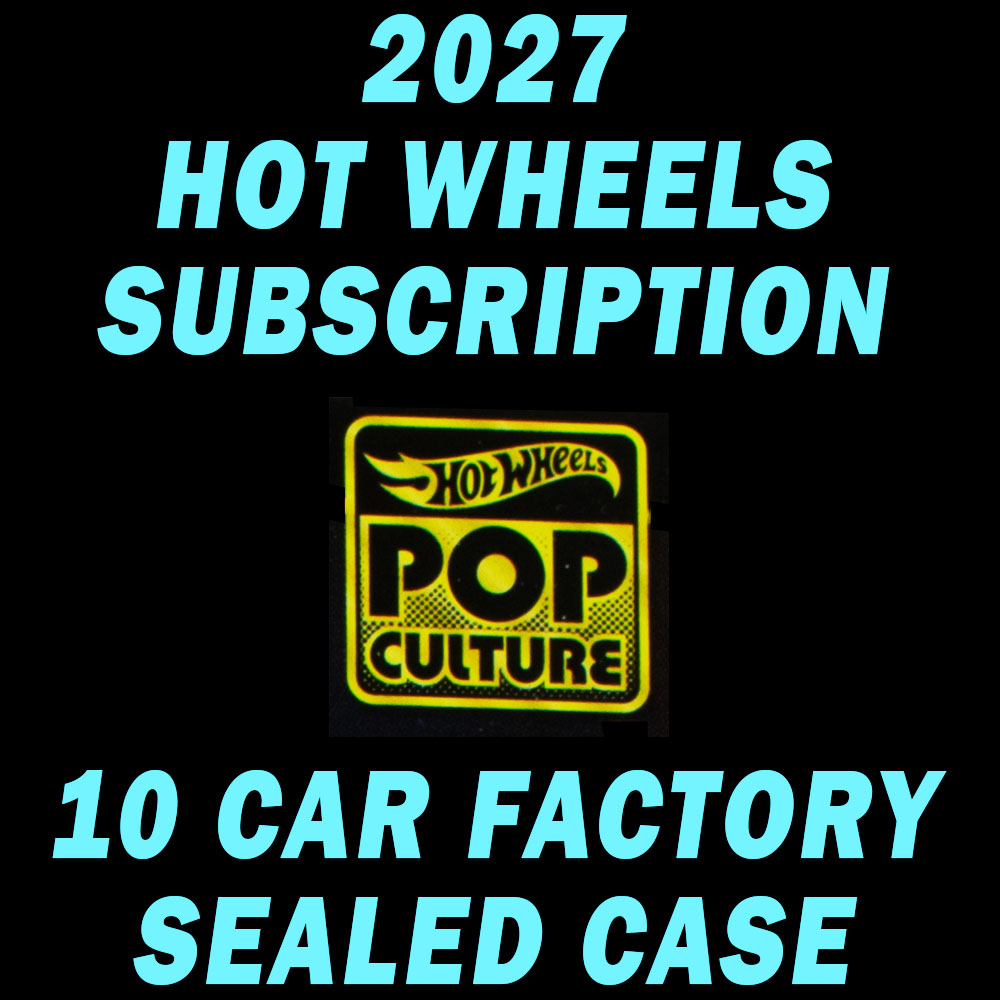 HOT WHEELS 2027 POP CULTURE SEALED CASE 0F 10 SUBSCRIPTION /  FACTORY SEALED CASE OF 10 / FREE USA SHIPPING*