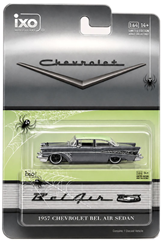 IXO 1/64 HOBBY EXCLUSIVE 1957 CHEVY BEL AIR CUSTOM HALLOWEEN / *FREE USA SHIPPING