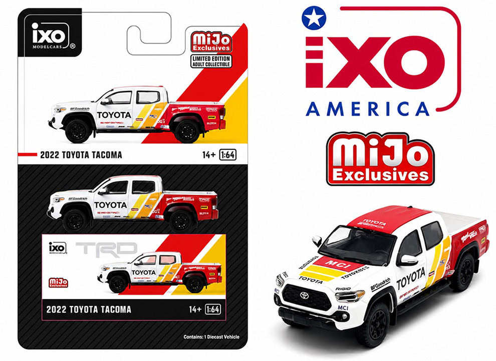 IXO 1/64 2022 TOYOTATACOMA RACING TRD WHITE / FREE USA SHIPPING*
