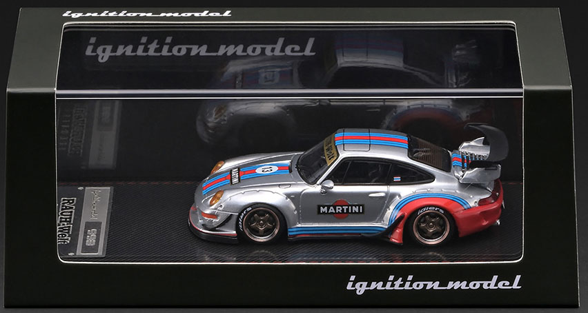 IGNITION MODEL 1/64 RWB 993 MARTINI - SILVER / FREE USA SHIPPING*