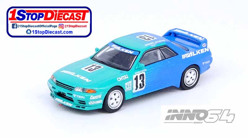 INNO64 1/64 NISSAN SKYLINE GT-R R32 #13 FALKEN ST N1 1991  / *FREE USA SHIPPING