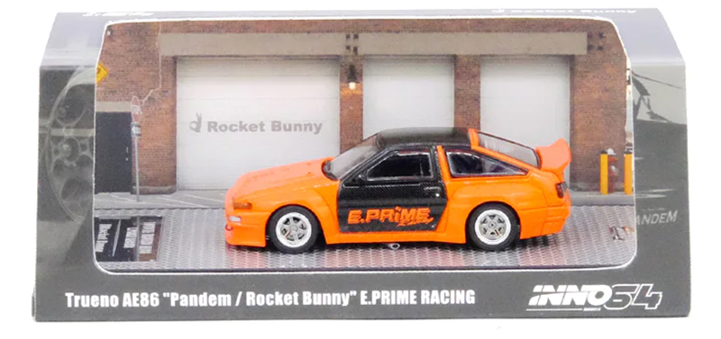 INNO64 1/64 TOYOTA COROLLA TRUENO AE86 ROCKET BUNNY E. PRIME RACING / *FREE USA SHIPPING