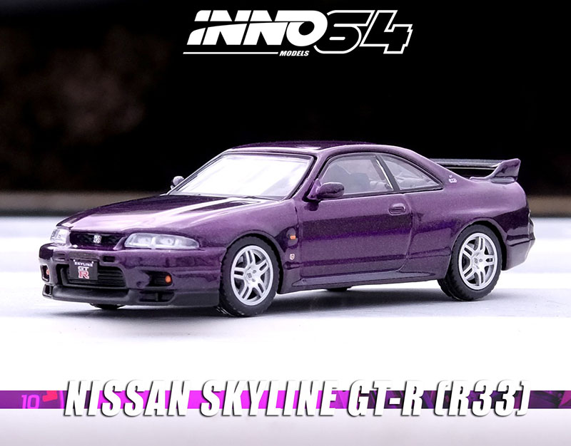 INNO64 1/64 NISSAN SKYLINE GT-R R33 MIDNIGHT PURPLE  / *FREE USA SHIPPING