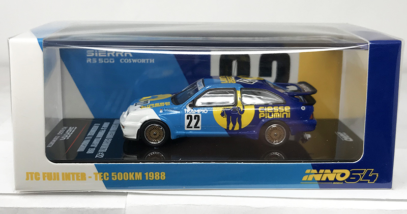 INNO64 1/64 FORD SIERRA RS500 COSWORTH PIUMINI TRAMPIO JTC / *FREE USA SHIPPING