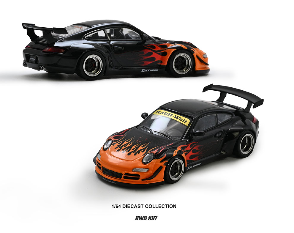 INNO64 1/64 RWB 997 ORANGE BURNING FLAME / *FREE USA SHIPPING