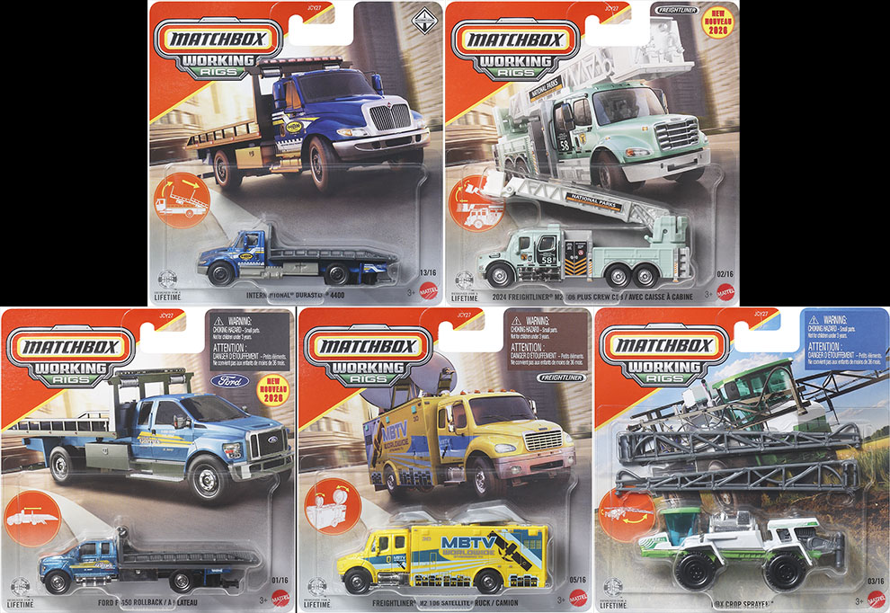 MATCHBOX 2026 WORKING RIGS CASE 0F 6 DASH J / FREE USA SHIPPING*
