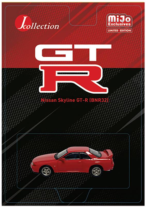J COLLECTION 1/64 NISSAN SKYLINE GT-R BNR32 RED MIJO EXCLUSE / *FREE SHIPPING