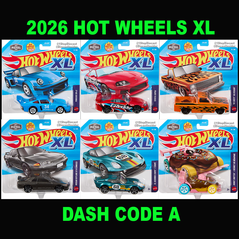 HOT WHEELS 2026 BASIC XL SERIES CASE 0F 6 DASH A / FREE USA SHIPPING*