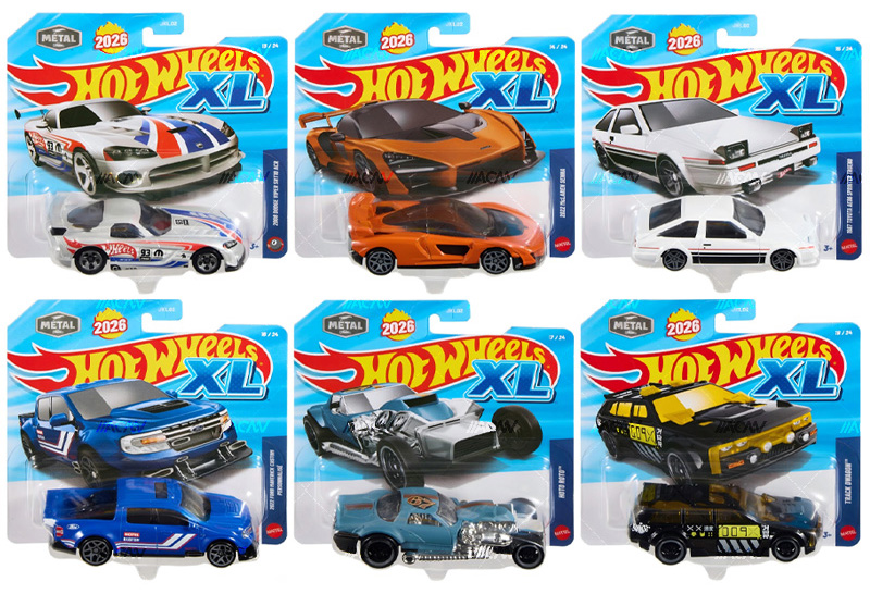 HOT WHEELS 2026 BASIC XL SERIES CASE 0F 6 DASH C / FREE USA SHIPPING*