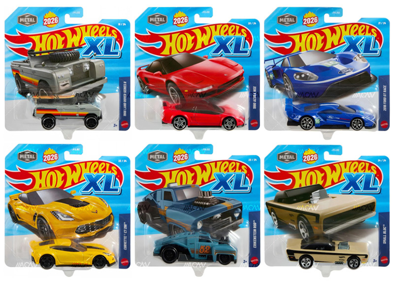 HOT WHEELS 2026 BASIC XL SERIES CASE 0F 6 DASH D / FREE USA SHIPPING*