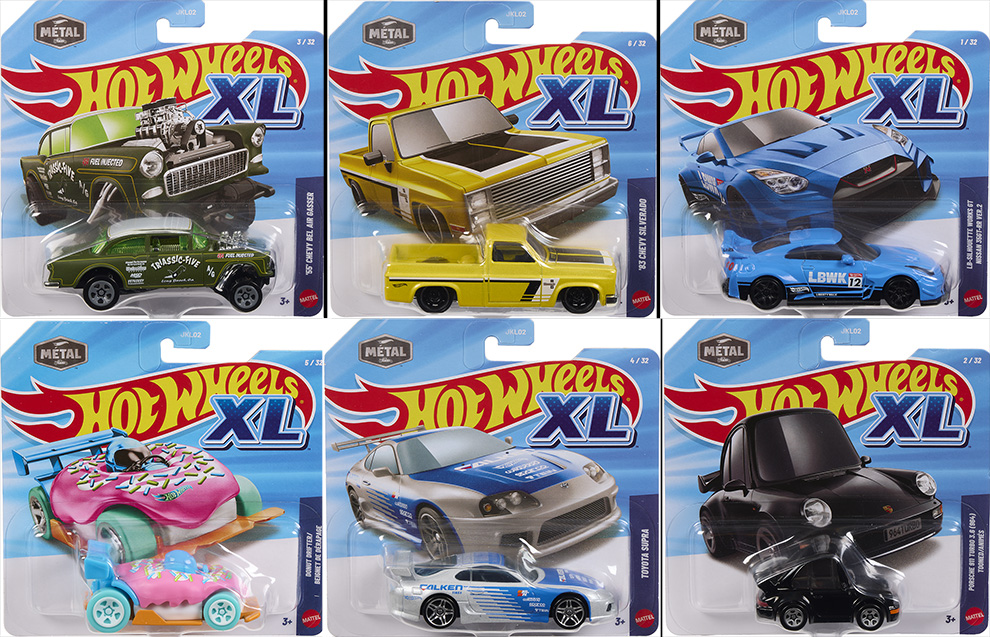 HOT WHEELS 2027 BASIC XL SERIES CASE 0F 6 DASH E / FREE USA SHIPPING*