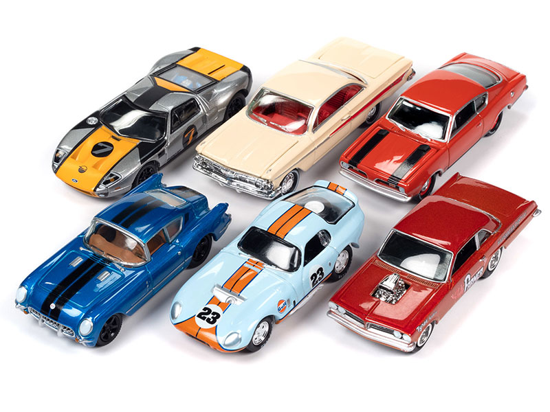 JOHNNY LIGHTNING CLASSIC GOLD 2023 RELEASE 2 A  / 6 CAR SET / FREE SHIPPING*
