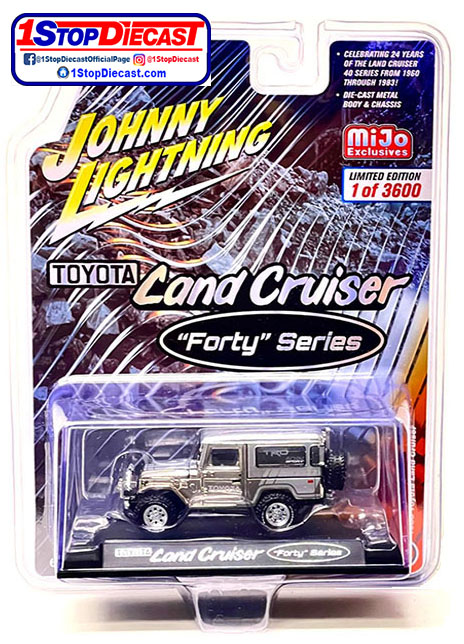 JOHNNY LIGHTNING 1/64 MIJO 1980 TOYOTA LAND CRUISER FORTY WITH DISPLAY CASE  / MIJO EXCLUSIVE / FREE USA SHIPPING*