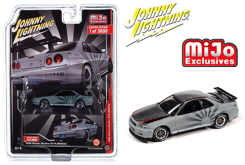 JOHNNY LIGHTNING 1/64 MIJO 1999 NISSAN SKYLINE GT-R RISING SUN  / MIJO EXCLUSIVE / FREE USA SHIPPING*