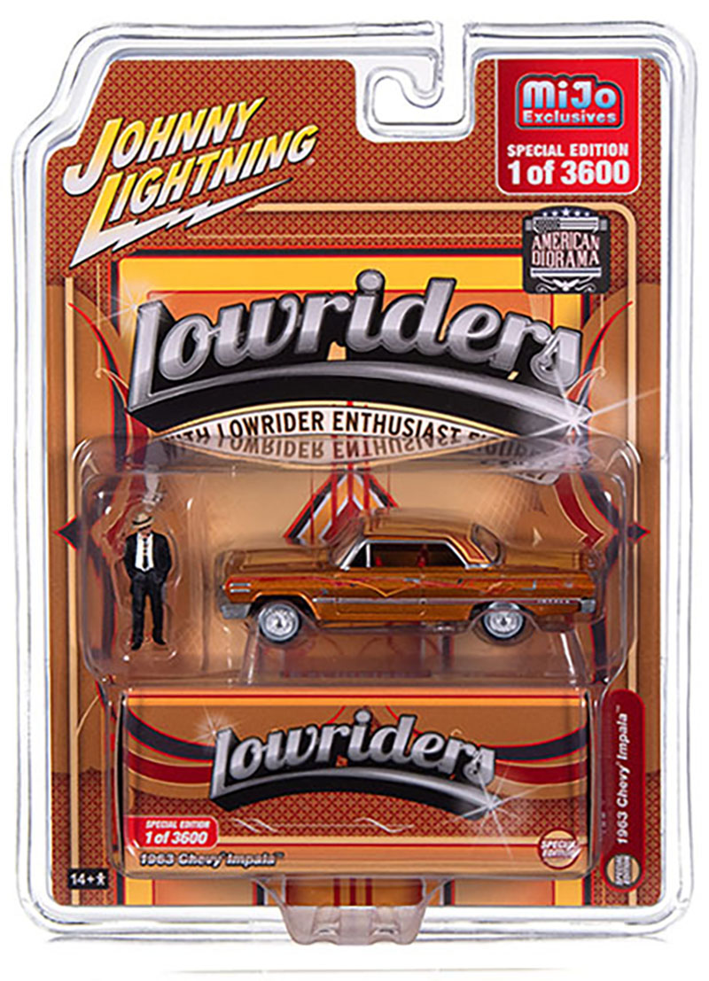JOHNNY LIGHTNING 1/64 MIJO LOWRIDERS 1963 IMPALA WITH FIGURE  / MIJO EXCLUSIVE WITH FIGURE / FREE USA SHIPPING*