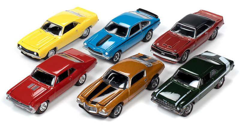 2020JOHNNY LIGHTNING MUSCLE CARS RELEASE 2 A / 6 CAR SET / FREE SHIPPING*