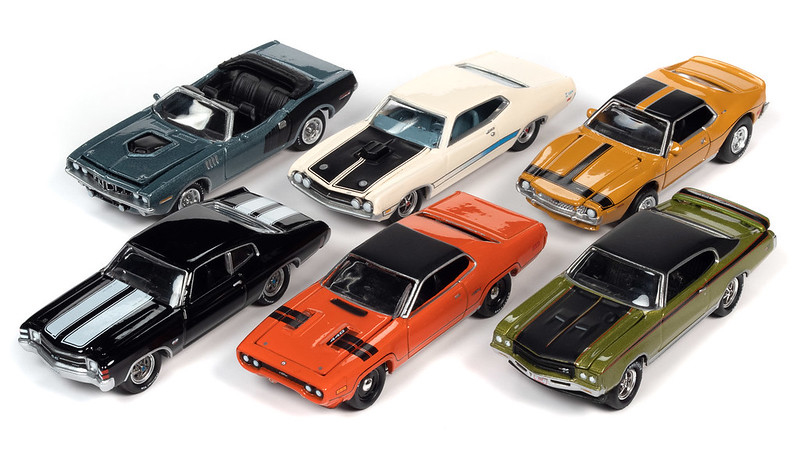 2021 JOHNNY LIGHTNING MUSCLE CARS RELEASE 2 B / 6 CAR SET / FREE SHIPPING*