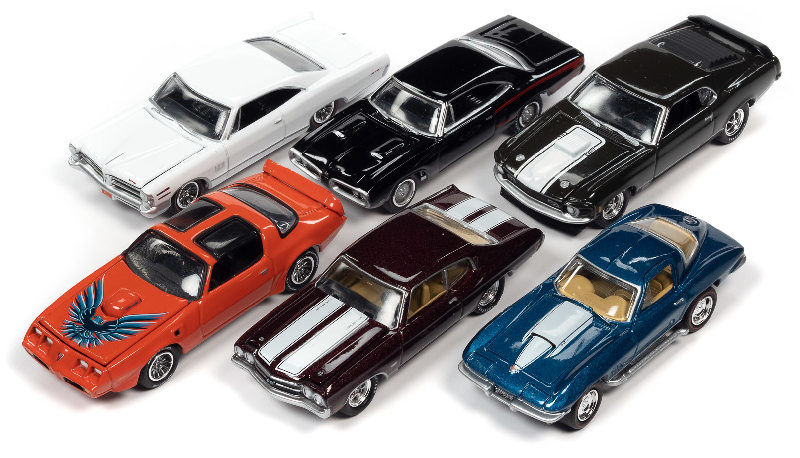 JOHNNY LIGHTNING MUSCLE CARS 2022 RELEASE 1 A / 6 CAR SET / FREE SHIPPING*