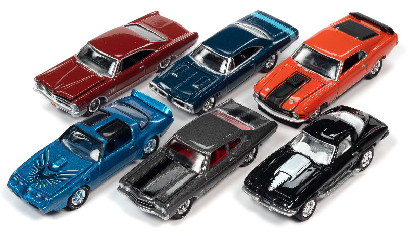 JOHNNY LIGHTNING MUSCLE CARS 2022 RELEASE 1 B / 6 CAR SET / FREE SHIPPING*