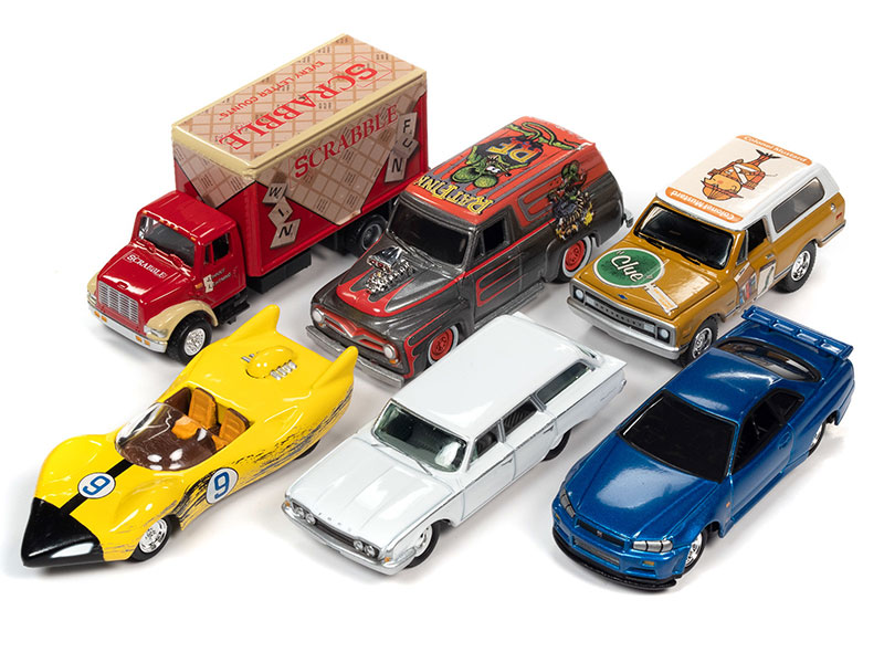 JOHNNY LIGHTNING 1/64 2022 POP CULTURE RELEASE 1 / 6 CAR SET / FREE SHIPPING*