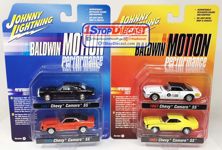 2021 JOHNNY LIGHTNING 2-PACK RELEASE 13 BALDWIN CAMAROS  / *FREE USA SHIPPING