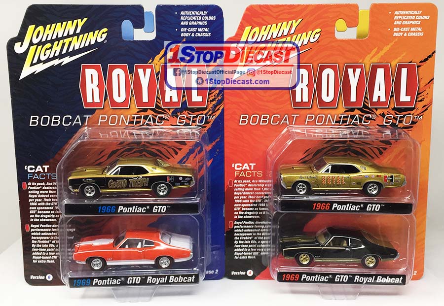 2021 JOHNNY LIGHTNING 2-PACK RELEASE 13 ROYAL BOBCAT GTO  / *FREE USA SHIPPING