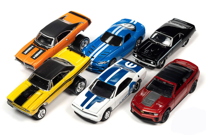 JOHNNY LIGHTNING 2-PACK RELEASE 20 A  SET OF 3  / THREE  2-PACK TWO CAR SETS / FREE USA SHIPPING*