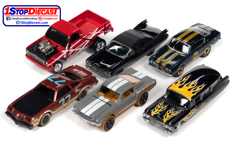 JOHNNY LIGHTNING 1/64 2021 STREET FREAKS RELEASE 1 A  / 6 CAR SET / FREE SHIPPING*