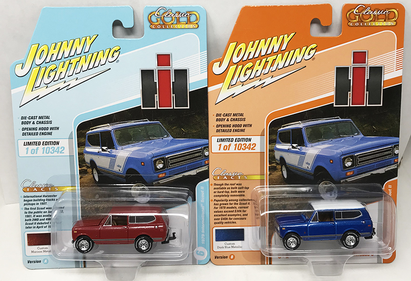 JOHNNY LIGHTNING 1/64 CG 1979 INTERNATIONAL SCOUT II  /  SET OF 2 CARS / *FREE USA SHIPPING